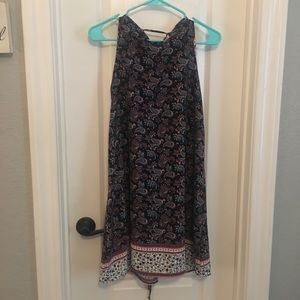 Lace up back dress